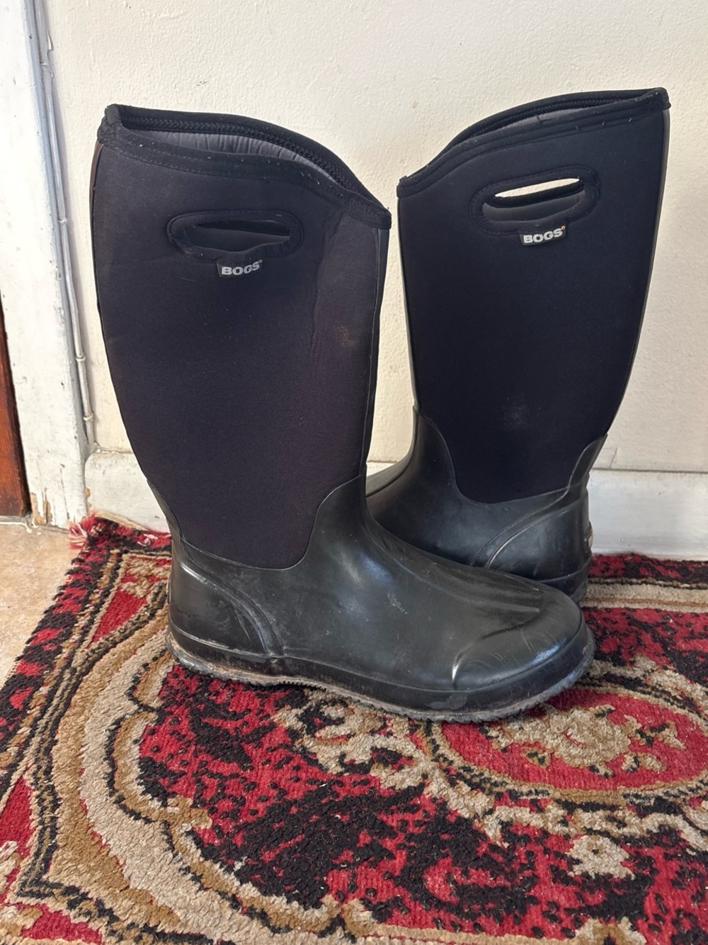 Bogs Men's Black Waterproof Tall Work Boots 11 USA